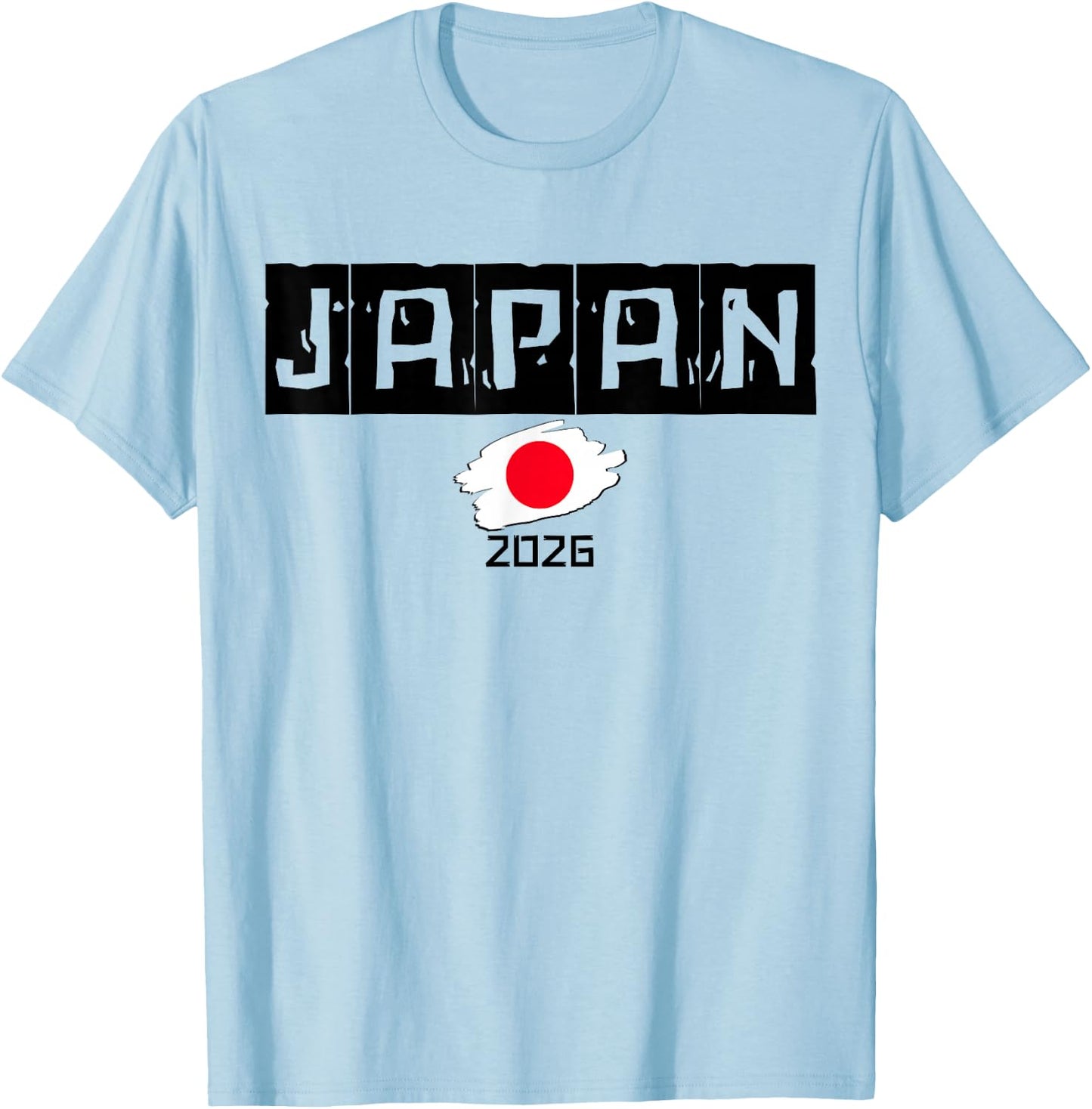 Japan Souvenir 2026 Vacation Trip Fun Matching Travel Flag T-Shirt - T-Shirt | Light Blue