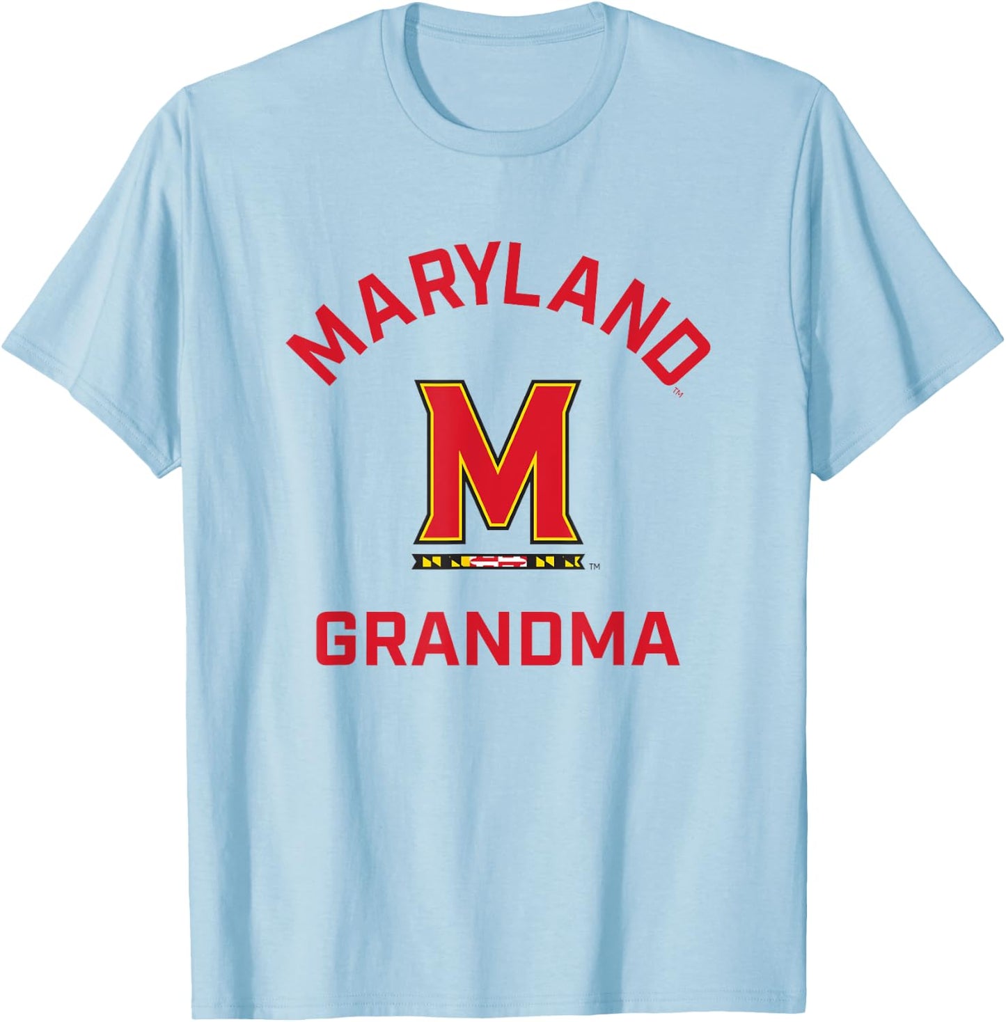 University of Maryland Terrapins Arched Grandma T-Shirt - T-Shirt | Light Blue