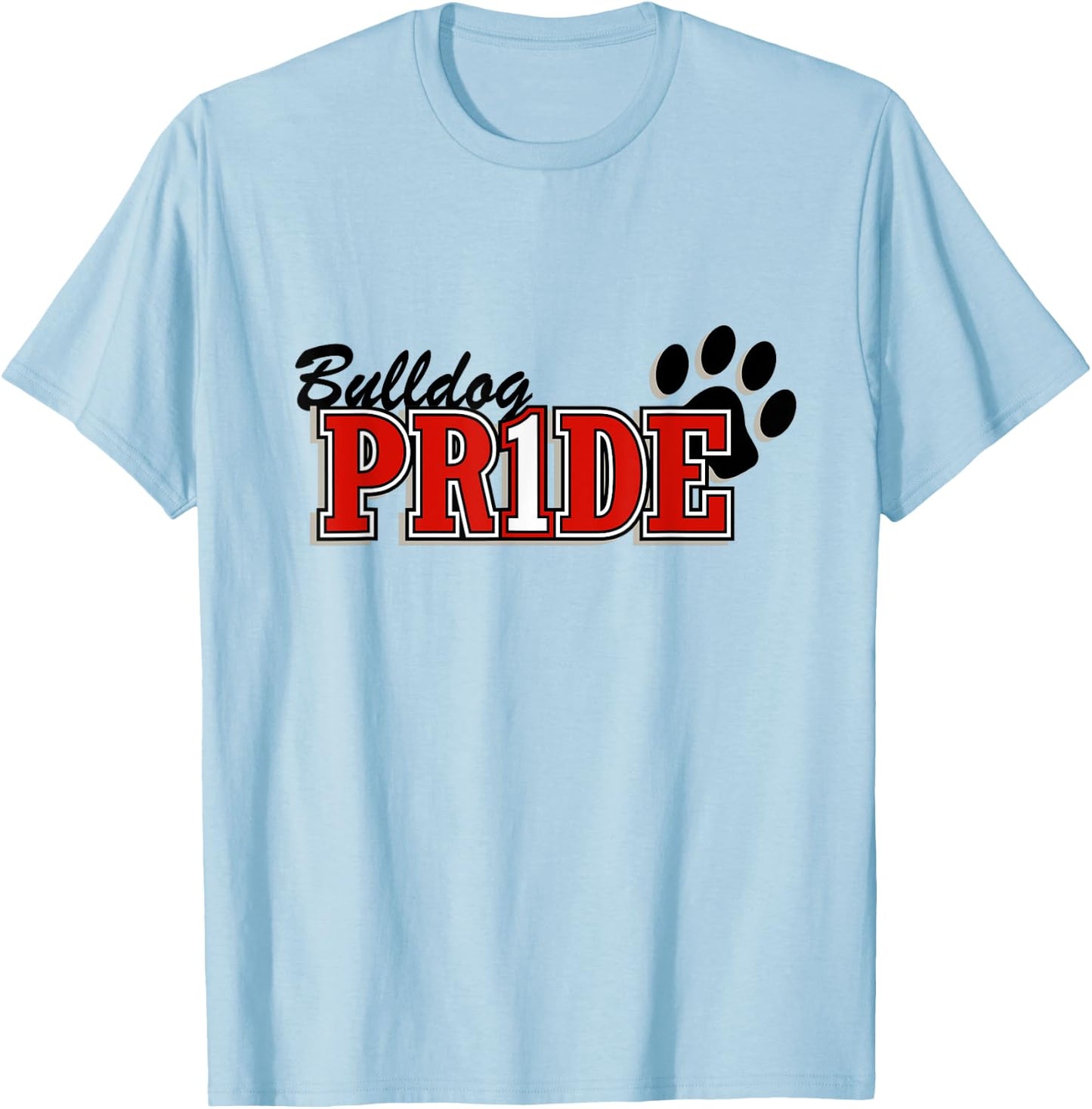 "Bulldog Football" for Sports Fans T-Shirt - T-Shirt | Light Blue
