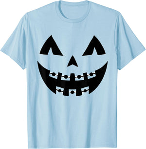 Halloween Jack O Lantern Face Pumpkin Braces Orthodontics T-Shirt - T-Shirt | Light Blue