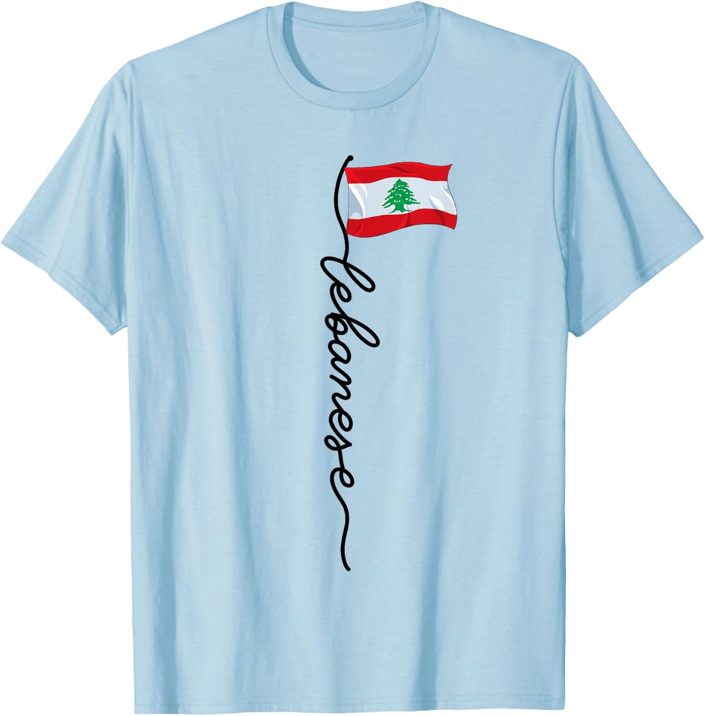 Lebanon Signature Lebanese T-Shirt - T-Shirt | Light Blue