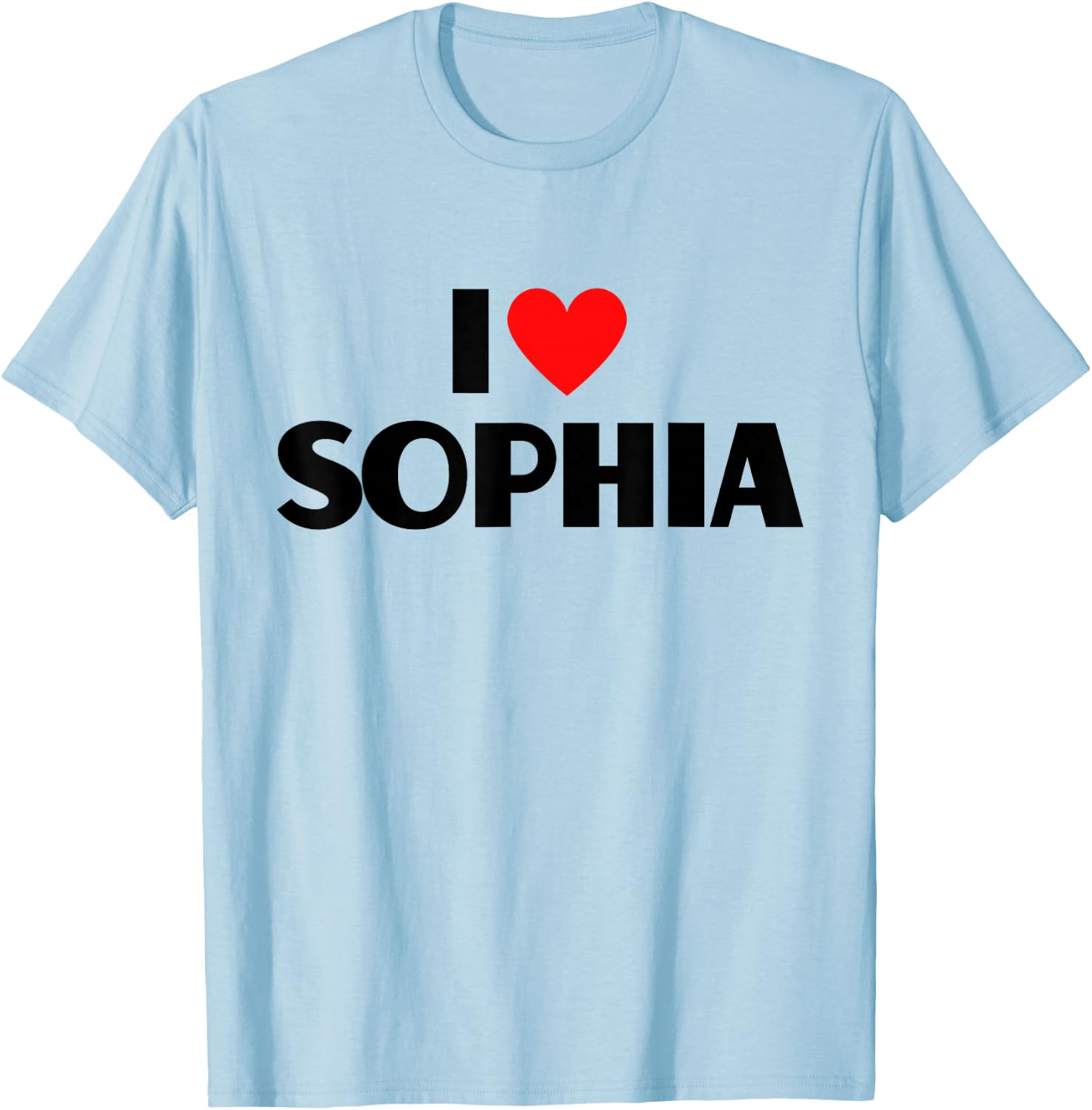 I Love Sophia - I Heart Sophia T-Shirt - T-Shirt | Light Blue