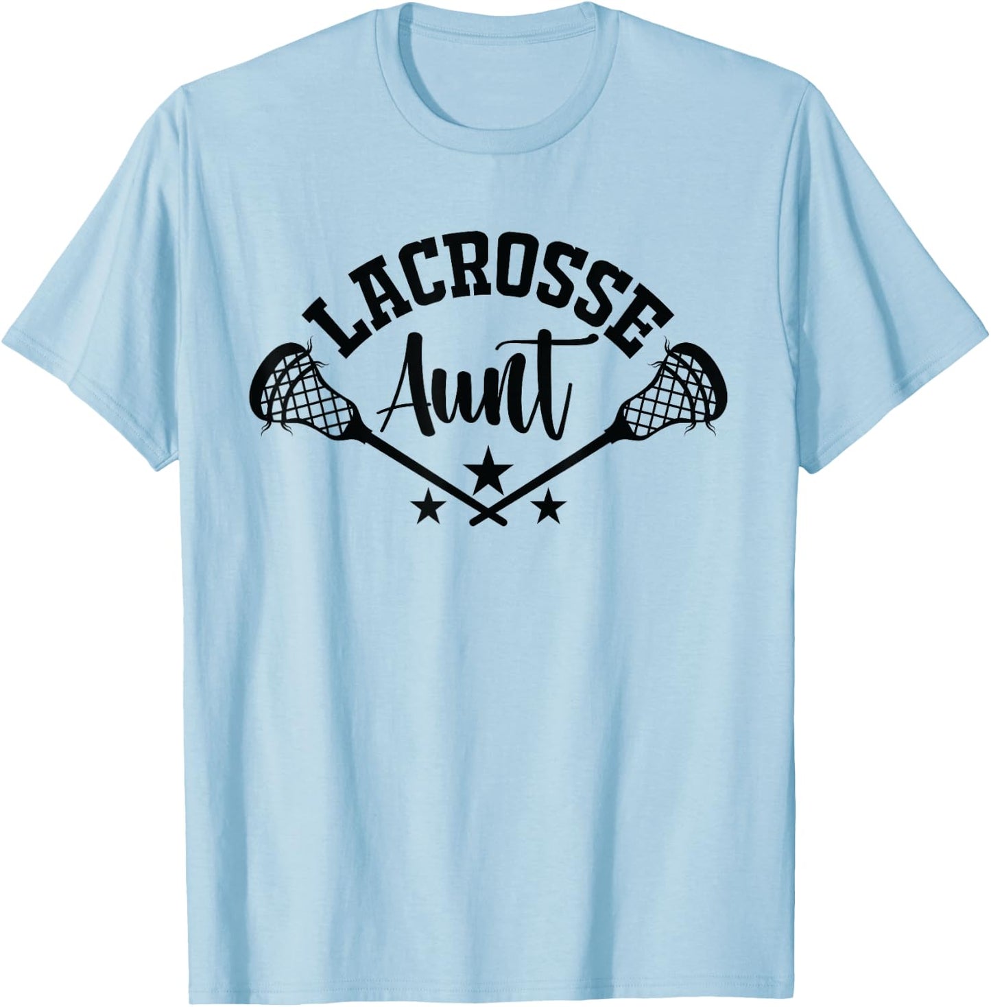 Lacrosse Aunt Lax Sports Aunty Auntie Lacrosse T-Shirt - T-Shirt | Light Blue