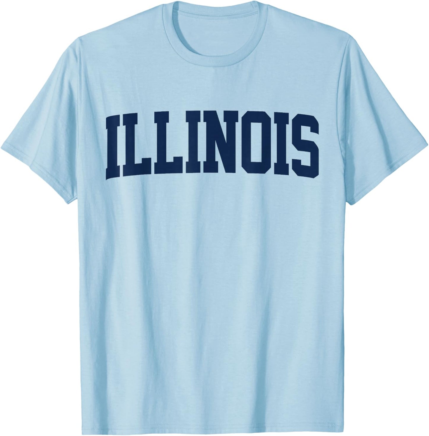 Retro Illinois Vintage Illinois Orange Blue Throwback IL T-Shirt - T-Shirt | Light Blue