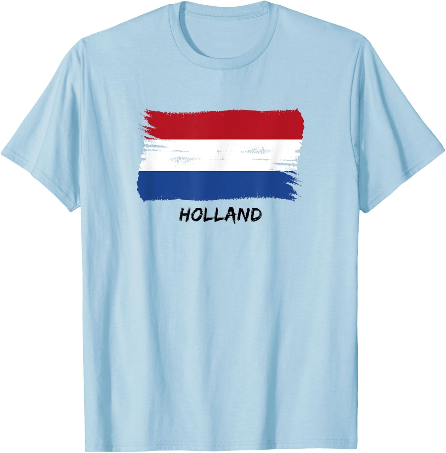 Dutch Orange Fan Flag Holland T-Shirt - T-Shirt | Light Blue