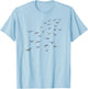 Flying Free Flock of Birds T-Shirt - T-Shirt | Light Blue