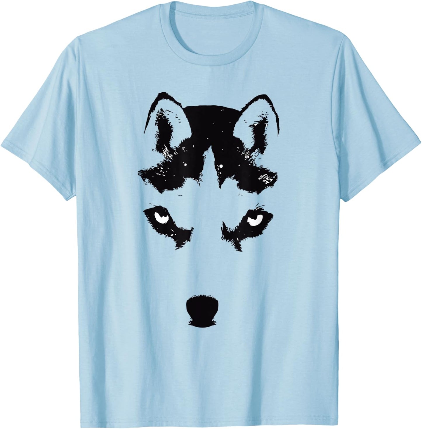 Cute Siberian Husky Puppy Dog Lover T-Shirt - T-Shirt | Light Blue
