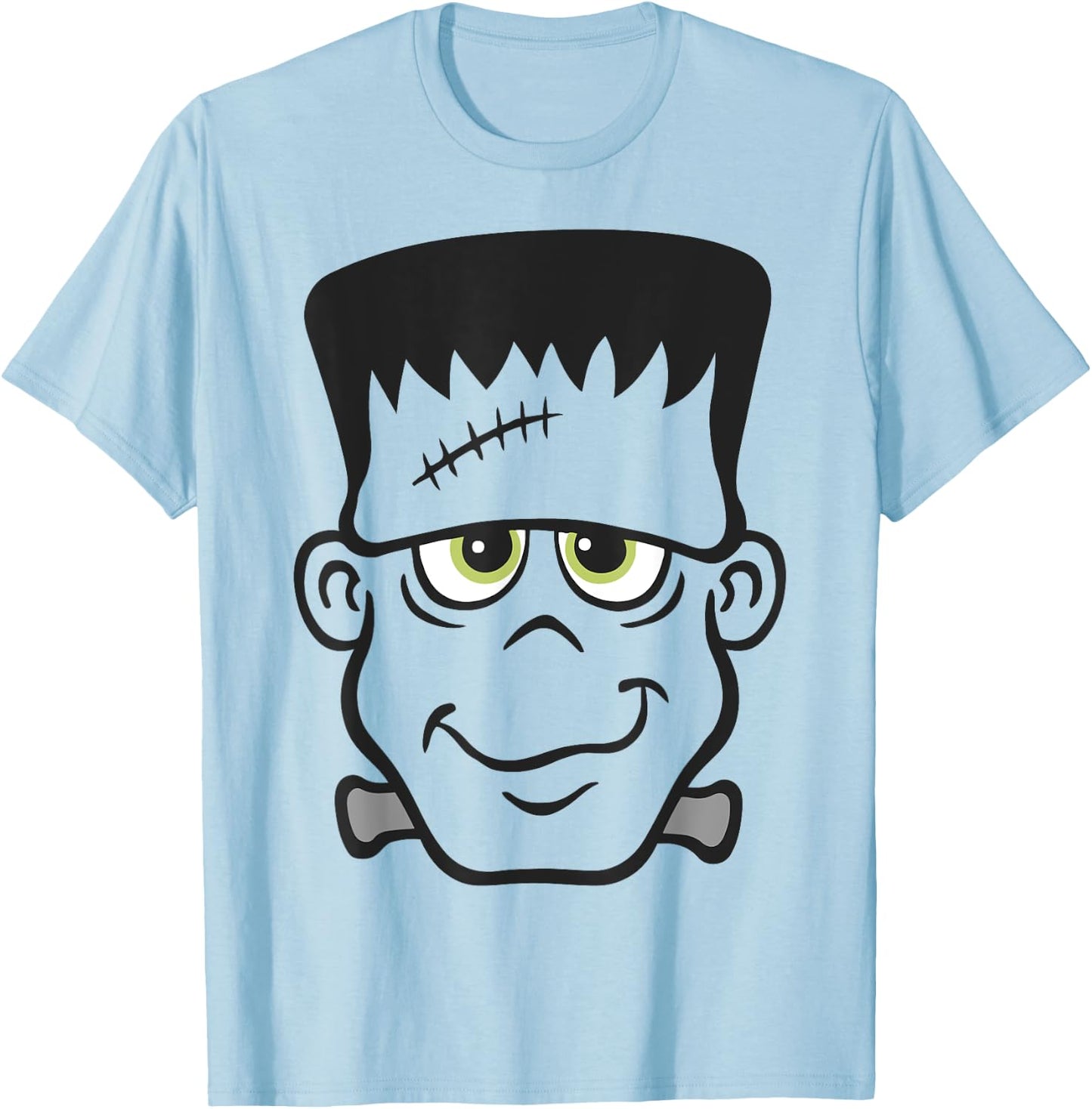 Frankenstein Monster Halloween Costume T-Shirt - T-Shirt | Light Blue