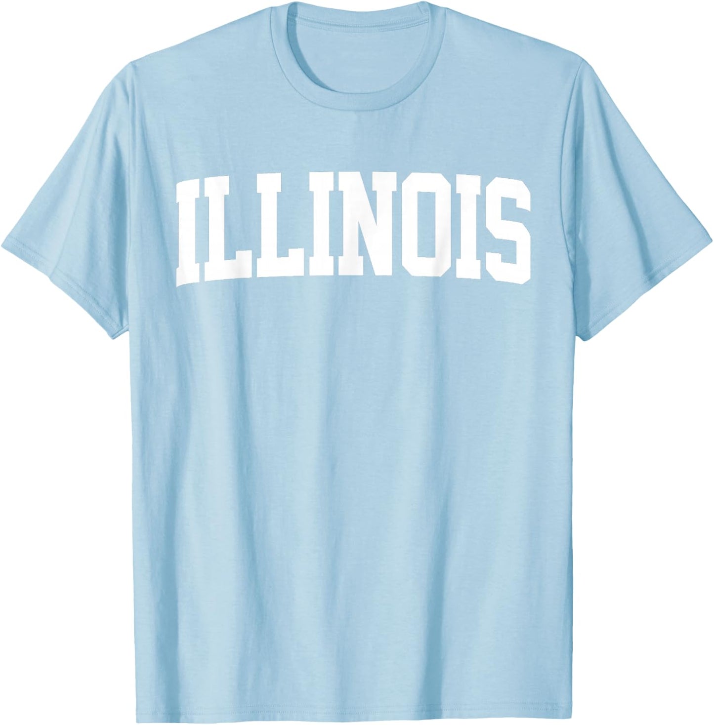 Retro Illinois Vintage Illinois Orange Throwback IL T-Shirt - T-Shirt | Light Blue