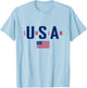 USA Swim Shirt, USA Summer Swimming 2024 Games T-Shirt - T-Shirt | Light Blue