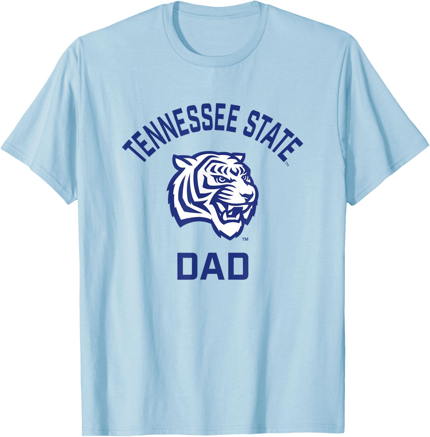 Tennessee State University TSU Tigers Arched Dad T-Shirt - T-Shirt | Light Blue