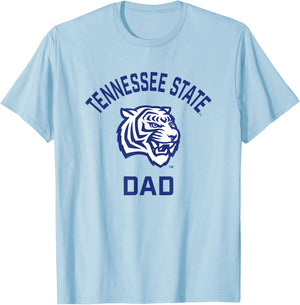 Tennessee State University TSU Tigers Arched Dad T-Shirt - T-Shirt | Light Blue