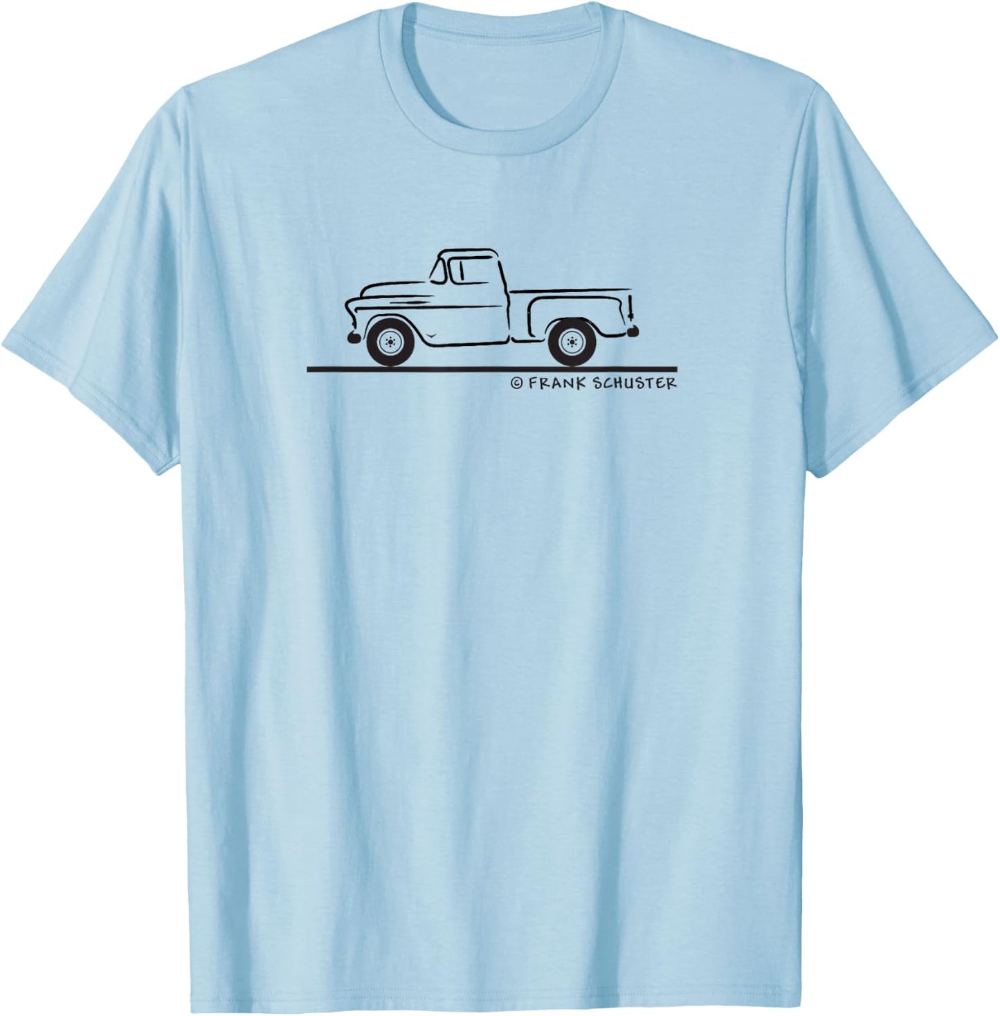 1955 55 Chevys Truck T-Shirt - T-Shirt | Light Blue