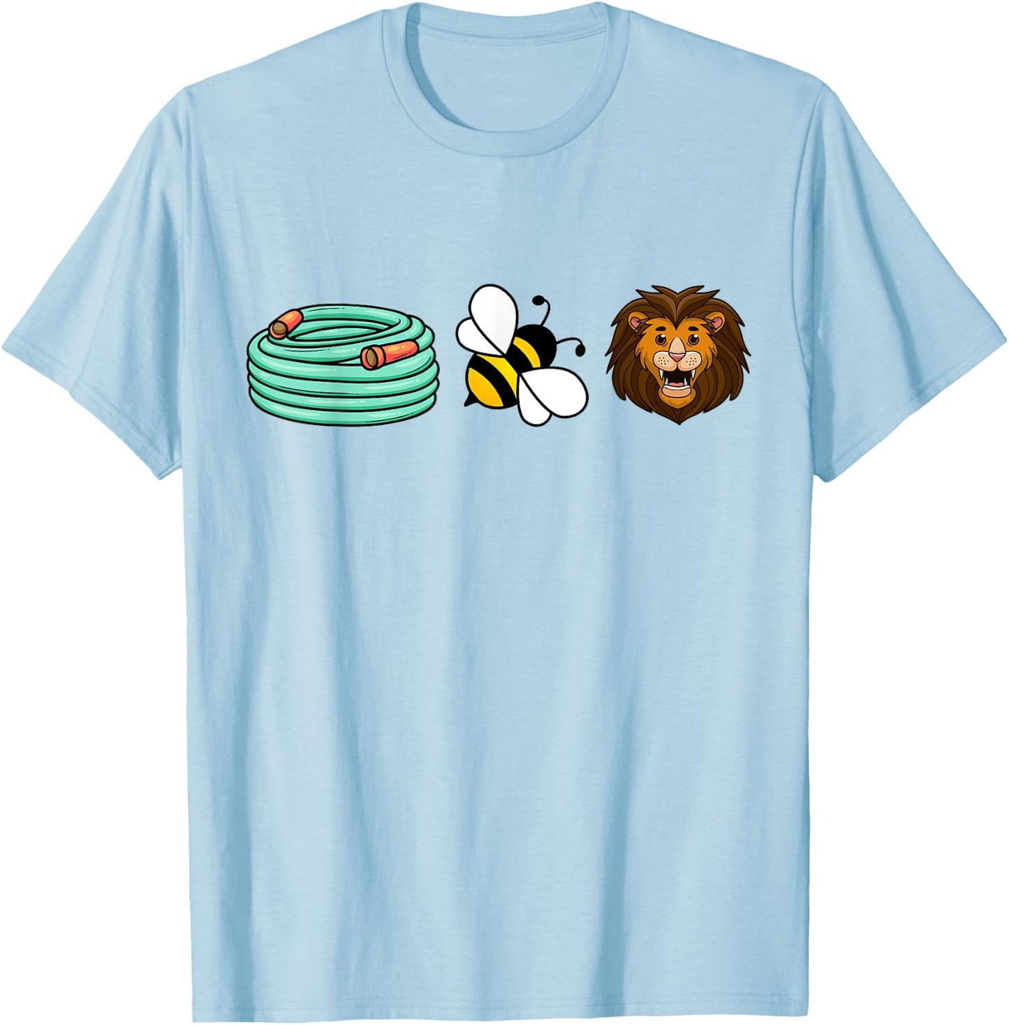 Hose Bee Lion Hidden message Funny Men Women T-Shirt - T-Shirt | Light Blue