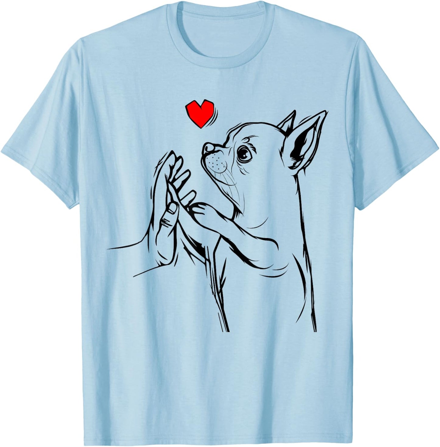 Chihuahua Love Dog Mom Girls T-Shirt - T-Shirt | Light Blue