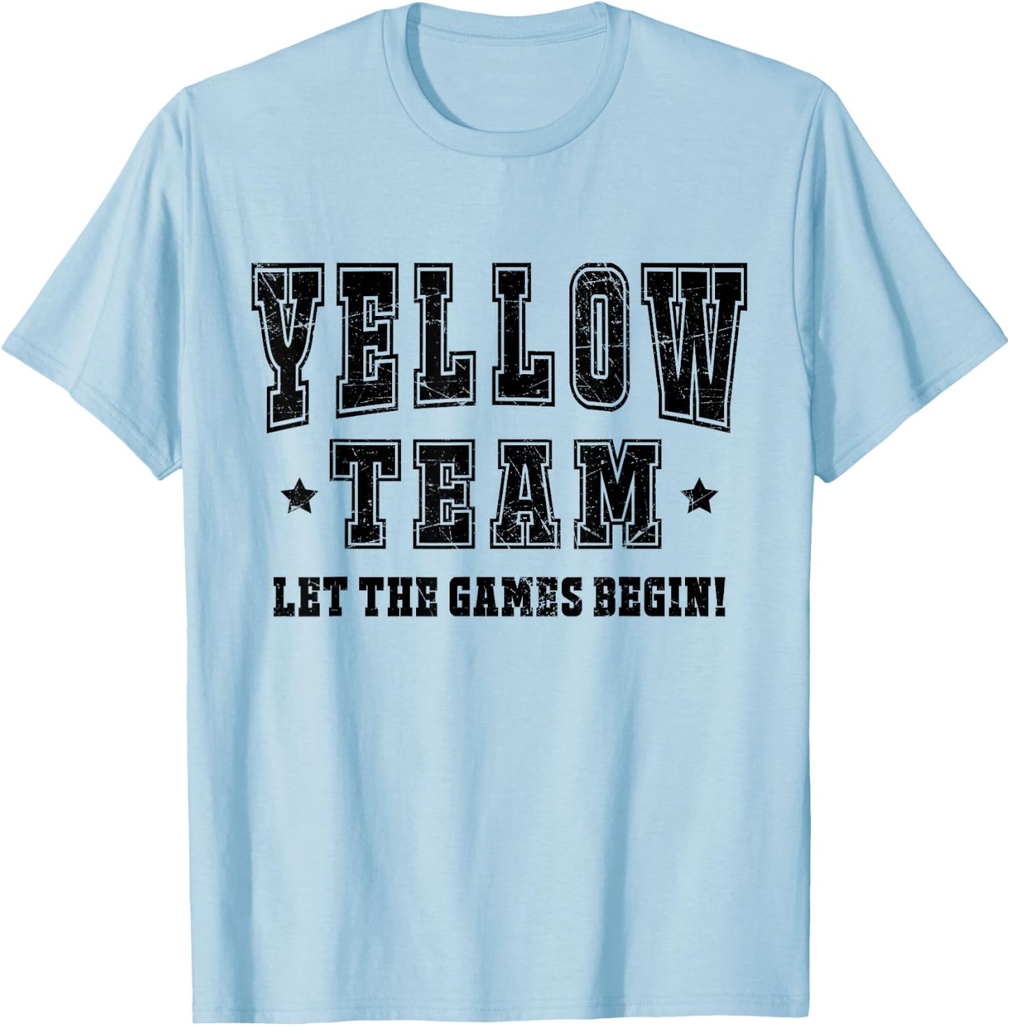 Yellow Team Field Day Spirit Squad Let The Games Begin 2024 T-Shirt - T-Shirt | Light Blue