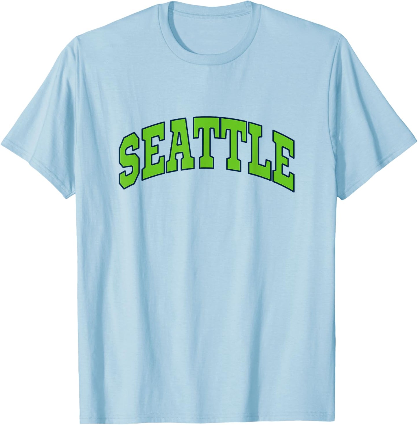 SEATTLE - Throwback Design - Classic T-Shirt - T-Shirt | Light Blue