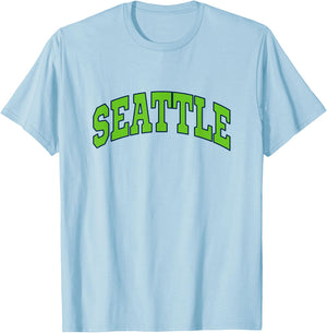 SEATTLE - Throwback Design - Classic T-Shirt - T-Shirt | Light Blue