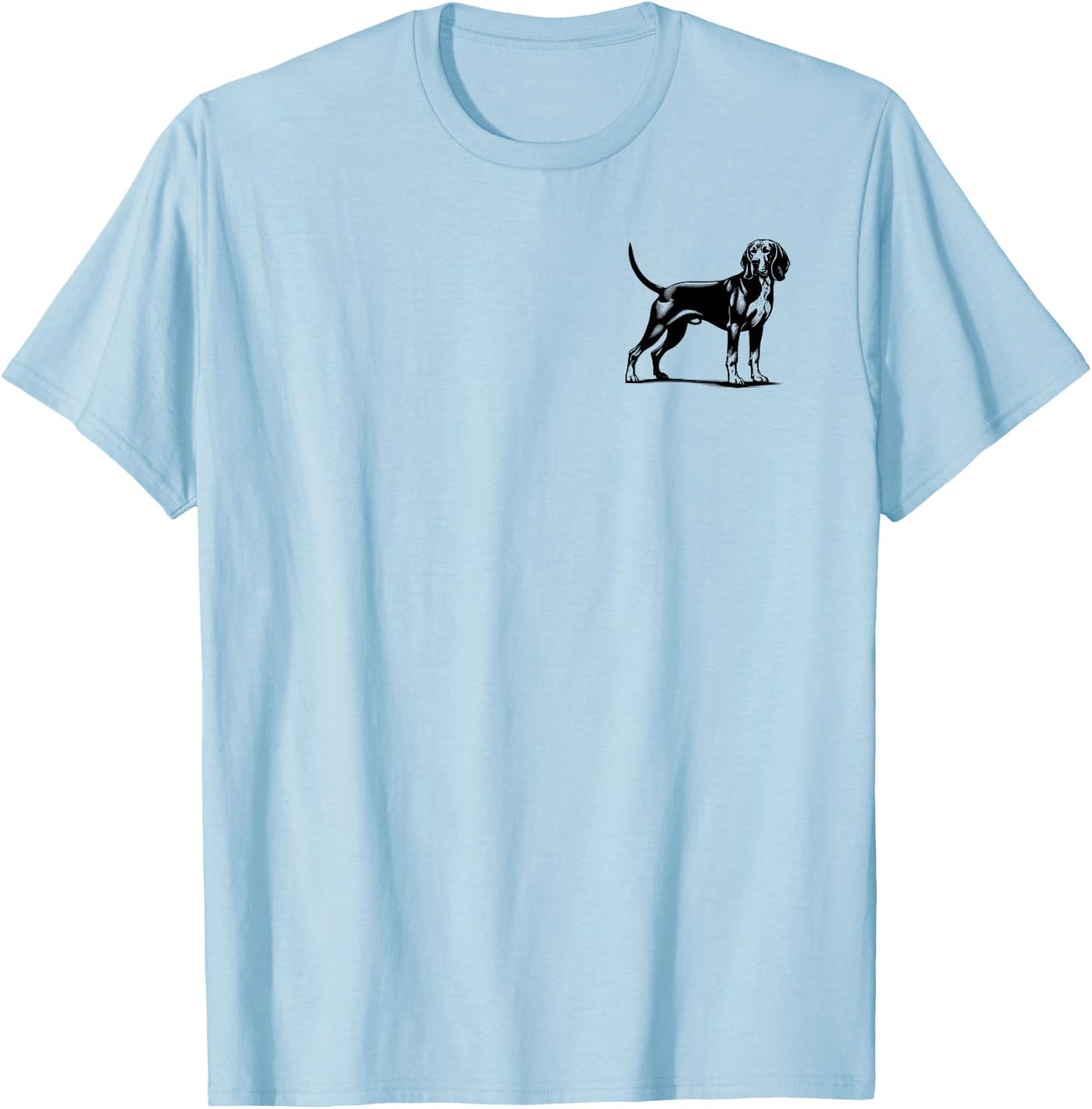 Dog Dad Mom Lover - Monochromatic Redbone Coonhound Men Women T-Shirt - T-Shirt | Light Blue
