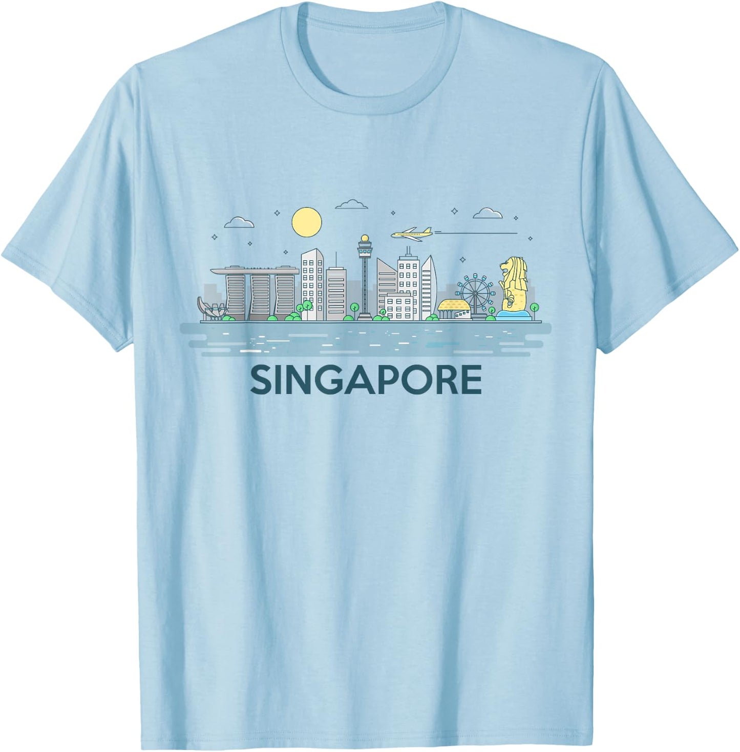 Singapore Kids T-Shirt - T-Shirt | Light Blue
