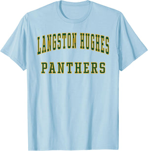 Langston Hughes High School Panthers T-Shirt - T-Shirt | Light Blue