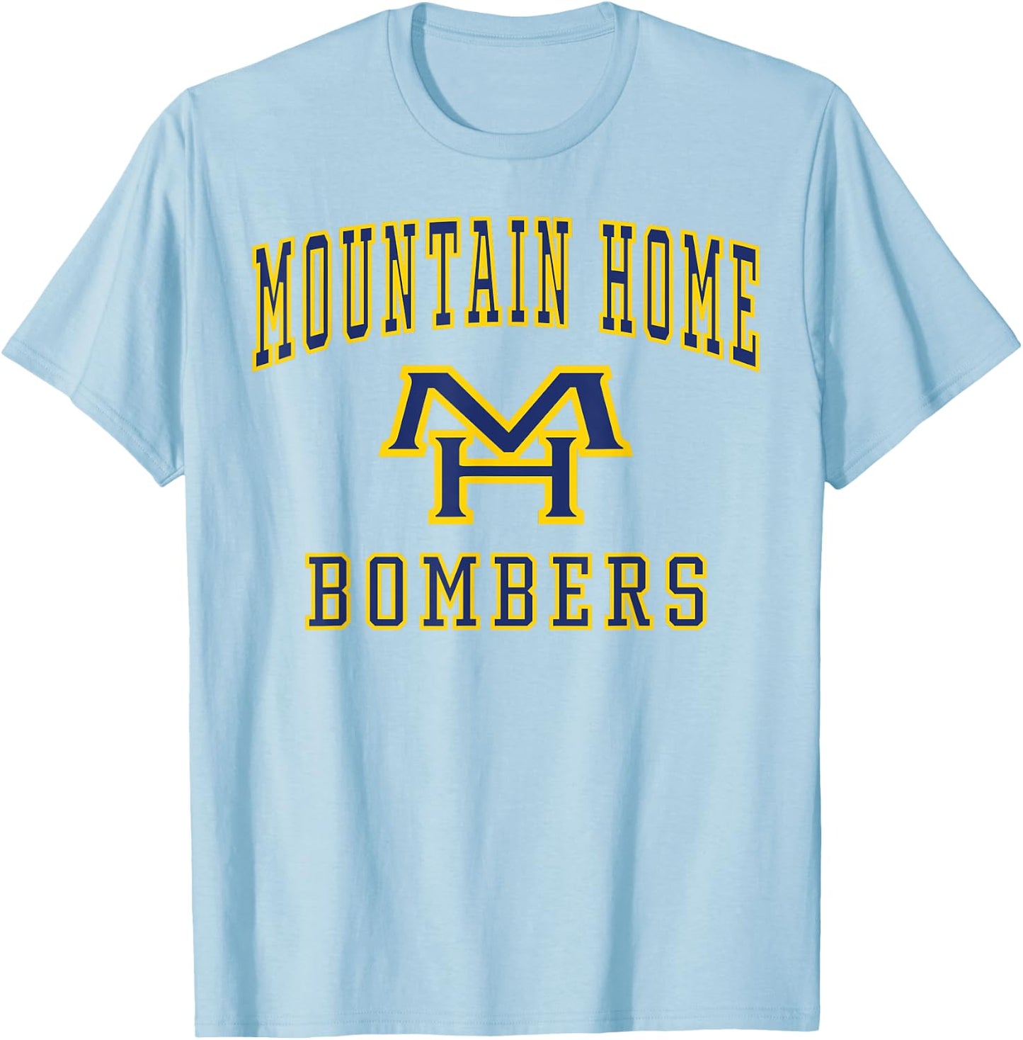 Mountain Home High School Bombers C1 T-Shirt - T-Shirt | Light Blue
