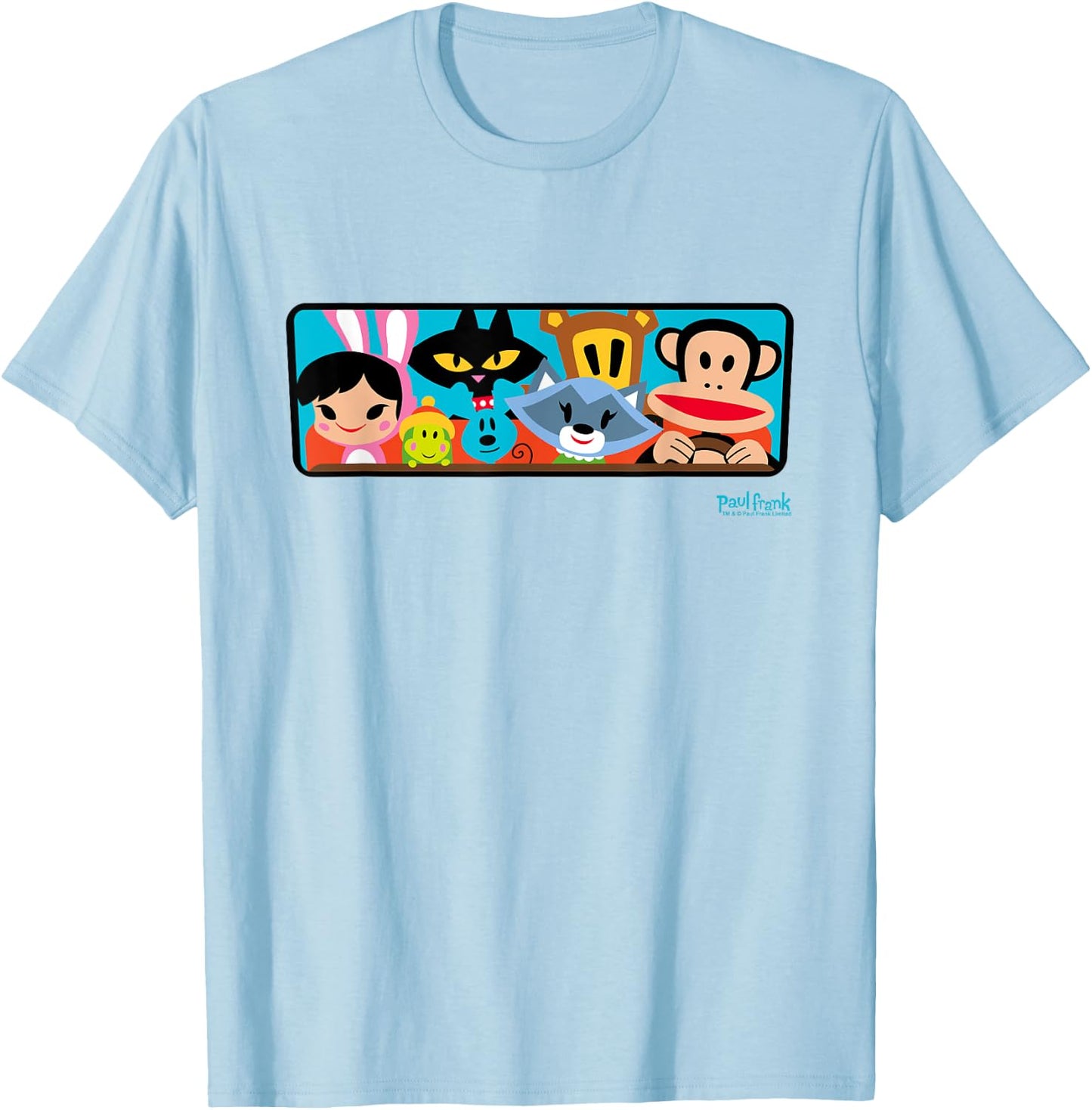 Paul Frank Julius Driving The Gang T-Shirt - T-Shirt | Light Blue
