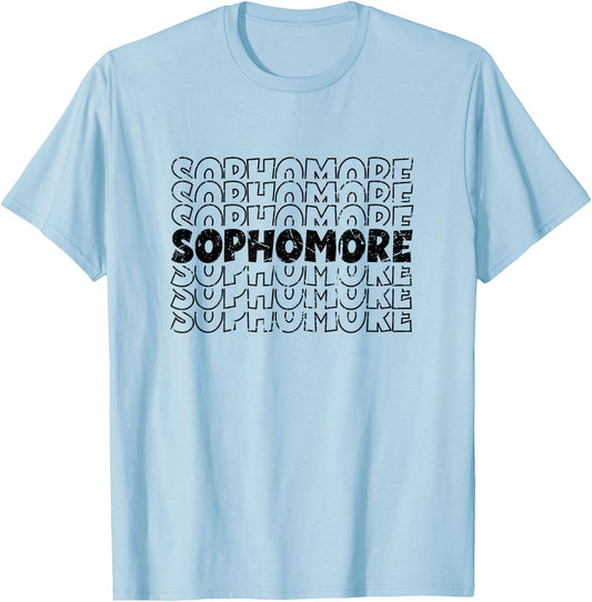 Vintage Sophomore T-Shirt - T-Shirt | Light Blue
