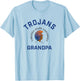 Virginia State University VSU Trojans Arched Grandpa T-Shirt - T-Shirt | Light Blue