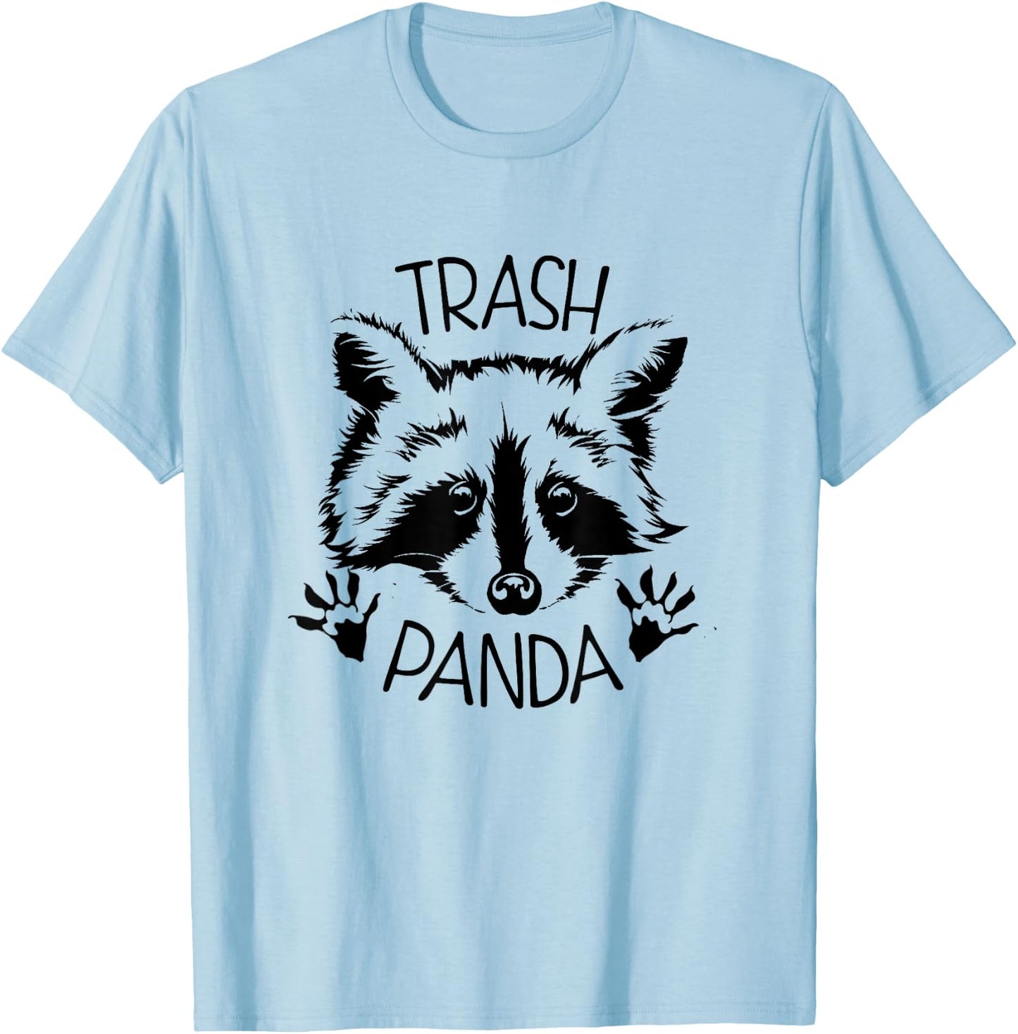 Raccoon Lover : Trash Panda Raccoon T-Shirt - T-Shirt | Light Blue