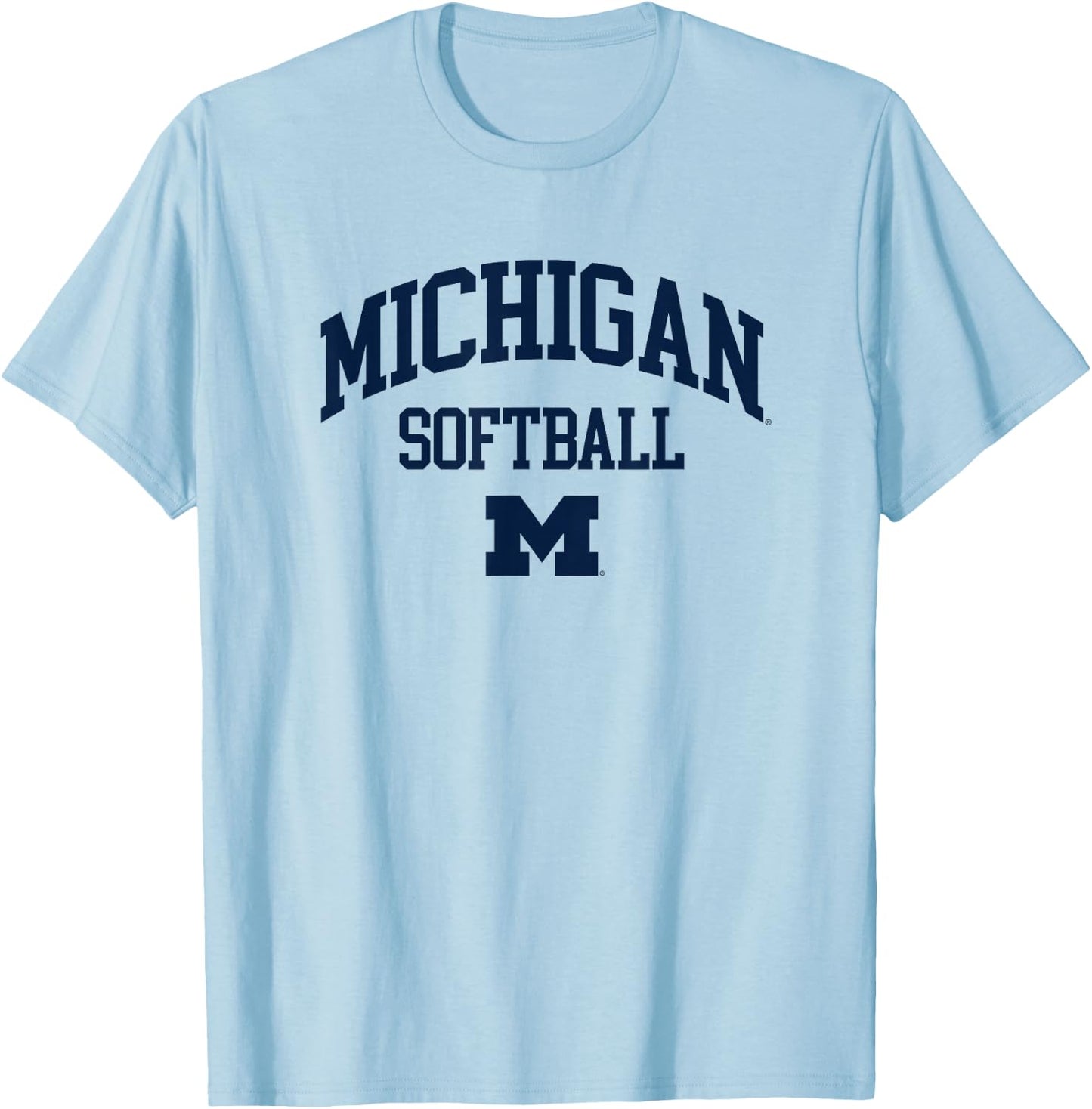 University of Michigan Wolverines U of M Softball T-Shirt - T-Shirt | Light Blue