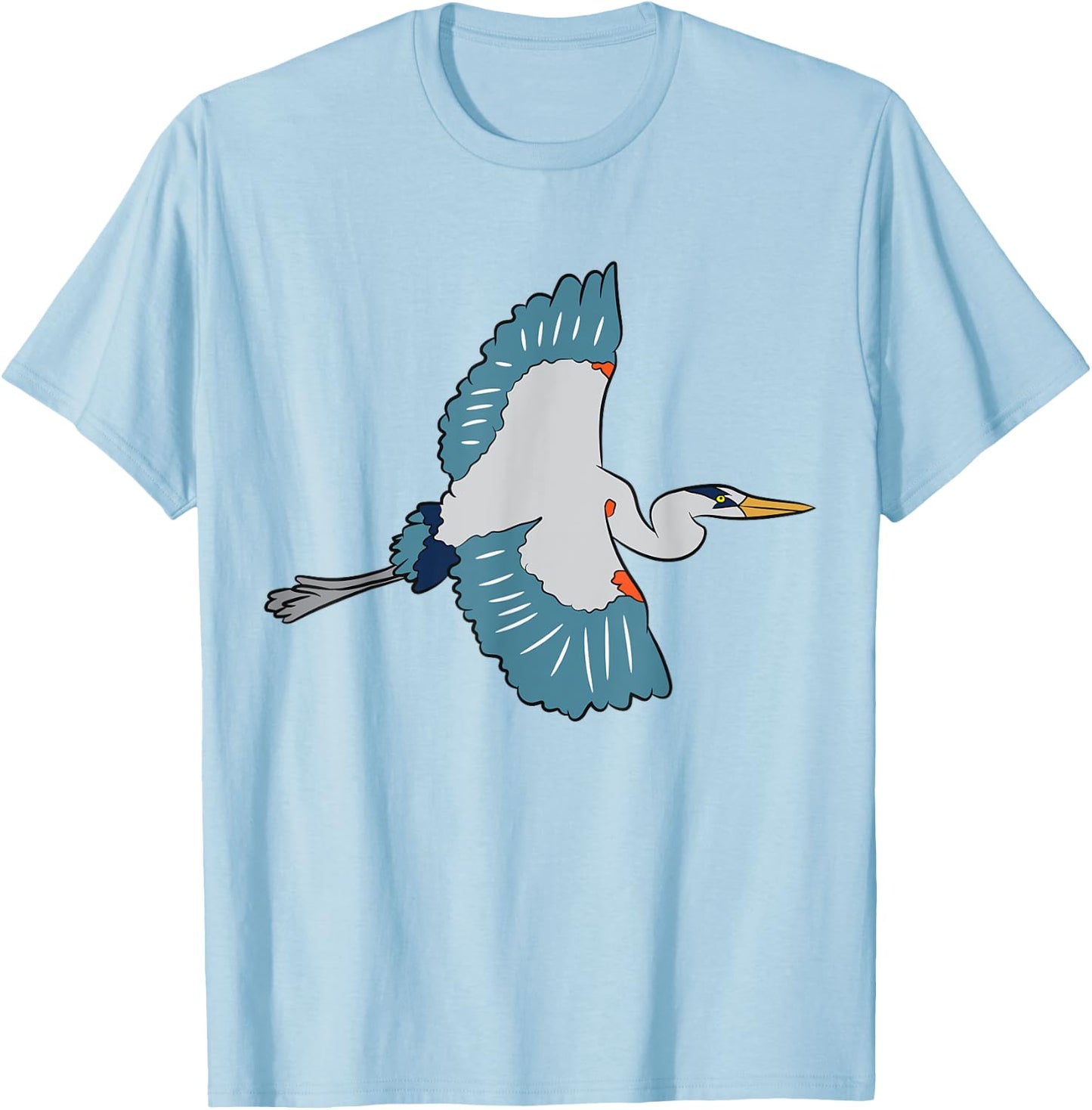Great Blue Heron Bird Birdwatching Blue Herons T-Shirt - T-Shirt | Light Blue