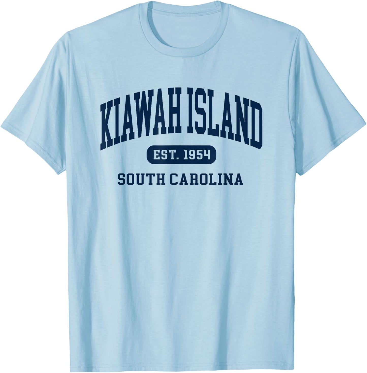 Kiawah Island South Carolina Retro Est 1954 Vintage Souvenir T-Shirt - T-Shirt | Light Blue