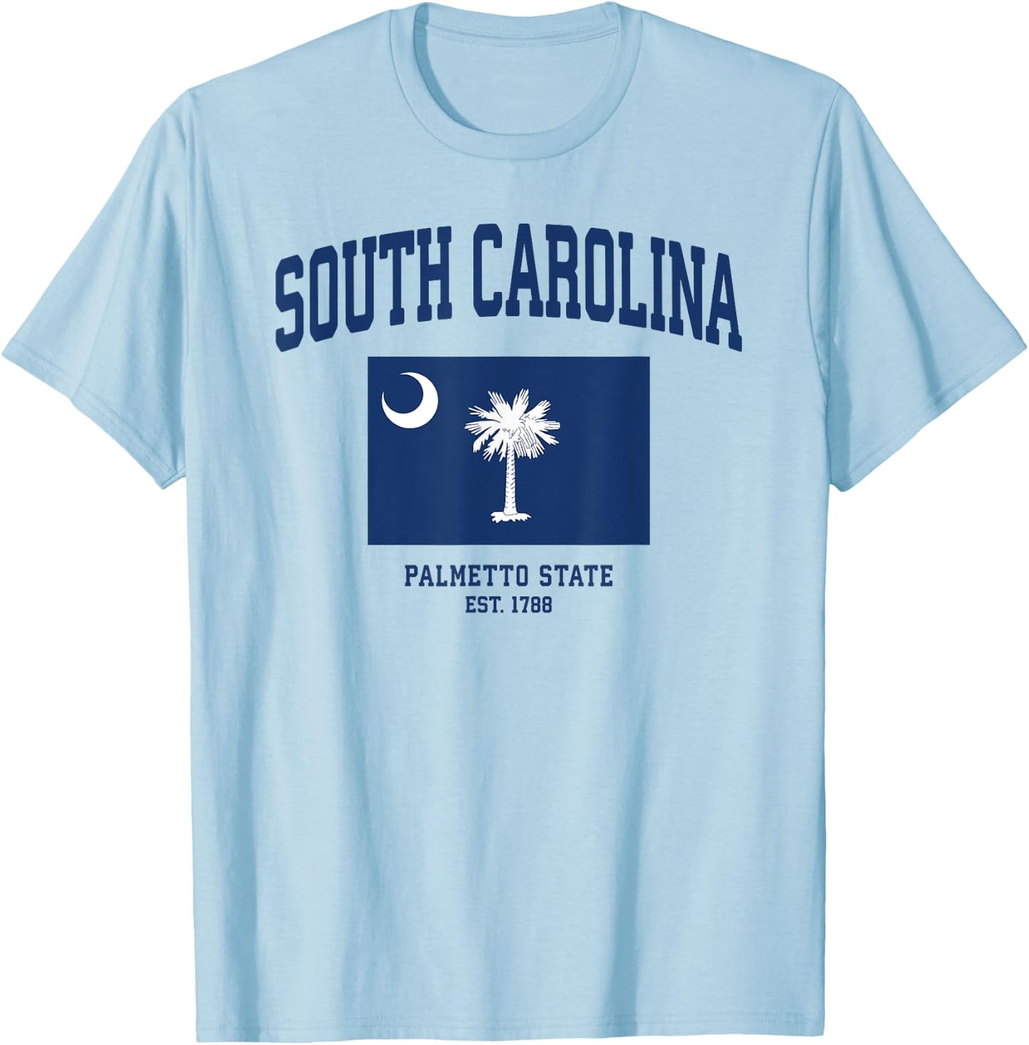 South Carolina State Flag T-Shirt - T-Shirt | Light Blue