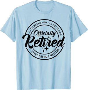The Legend Has Officially Retired Funny Retirement Gifts Men T-Shirt - T-Shirt | Light Blue