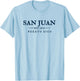 San Juan Puerto Rico Retro Throwback Vacation Souvenir T-Shirt - T-Shirt | Light Blue