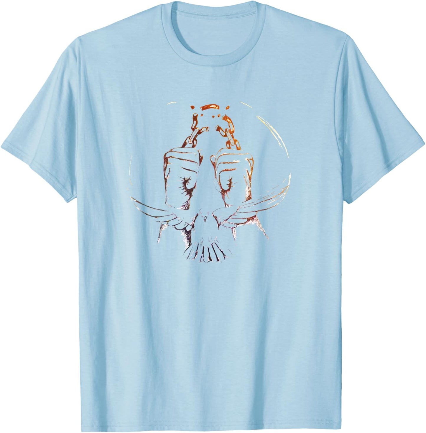 Ruach Holy Spirit Dove of Truth Sets You Free John 8 32 T-Shirt - T-Shirt | Light Blue