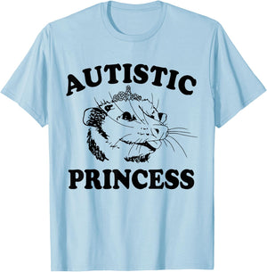 Autistic Princess Shirt, Autistic Princess T-Shirt - T-Shirt | Light Blue