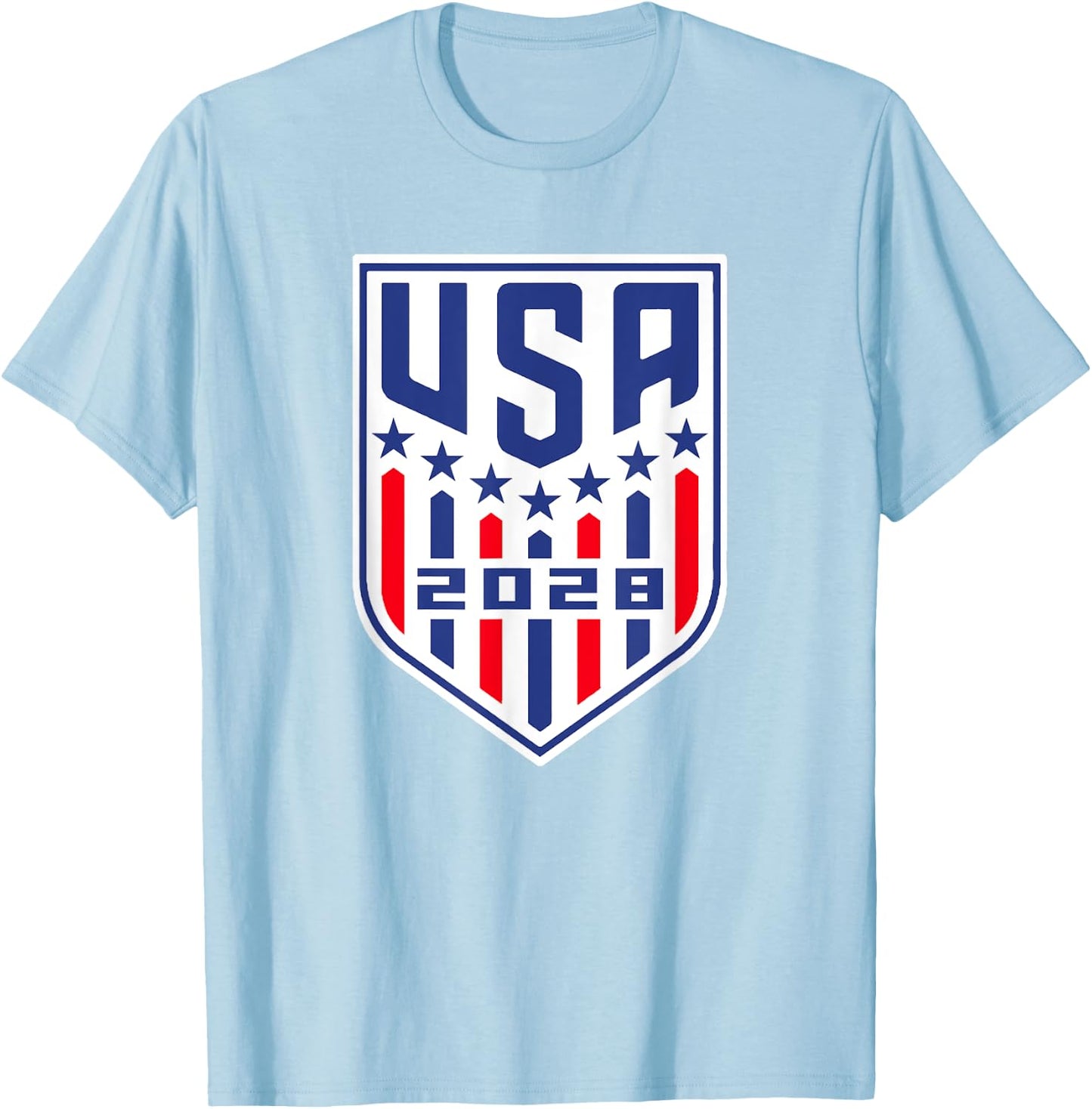 USA 2028 Go United States Sport USA Team 2028 USA T-Shirt - T-Shirt | Light Blue