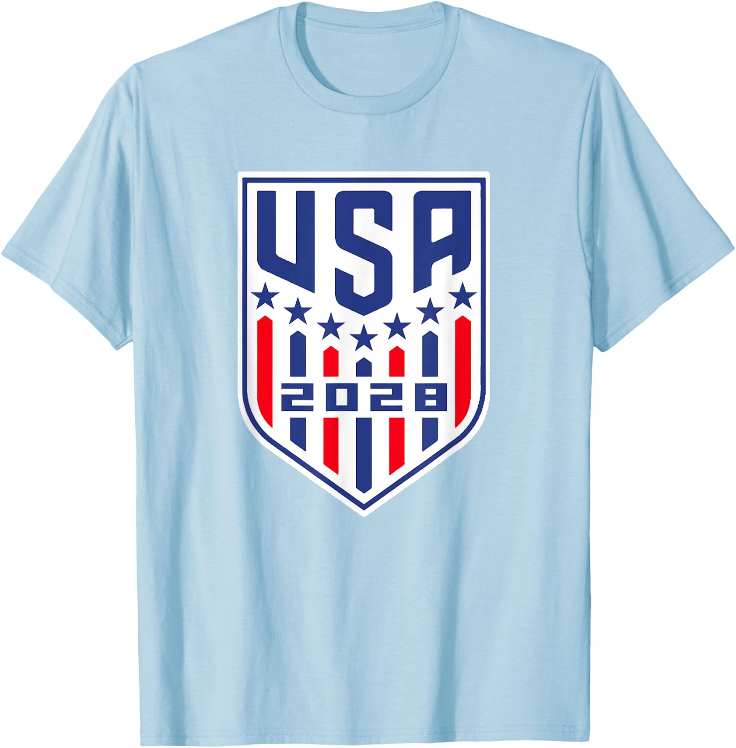 USA 2028 Go United States Sport USA Team 2028 USA T-Shirt - T-Shirt | Light Blue