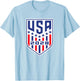 USA 2028 Go United States Sport USA Team 2028 USA T-Shirt - T-Shirt | Light Blue