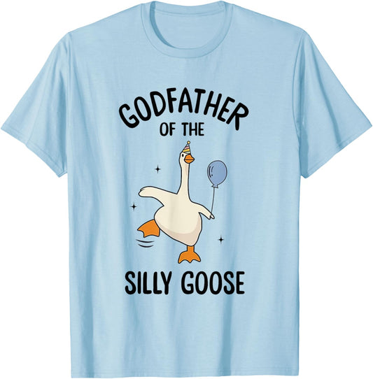 Godfather Of The Silly Goose First Birthday Family Matching T-Shirt - T-Shirt | Light Blue