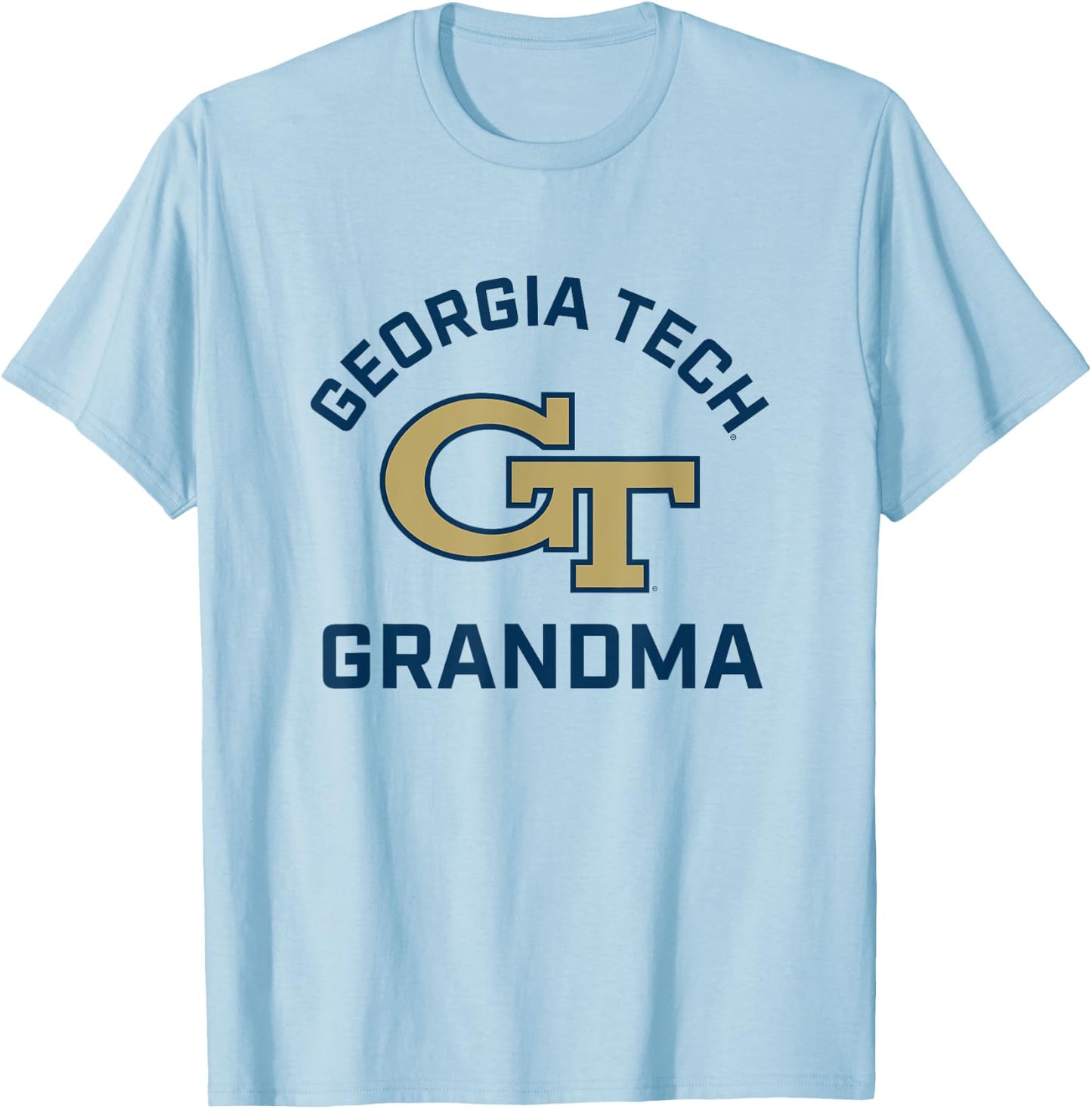 Georgia Tech Yellow Jackets Arched Grandma T-Shirt - T-Shirt | Light Blue
