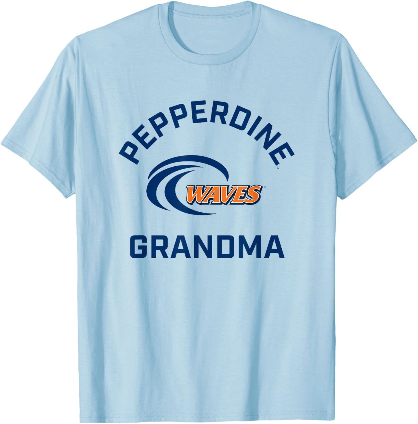 Pepperdine University Waves Arched Grandma T-Shirt - T-Shirt | Light Blue