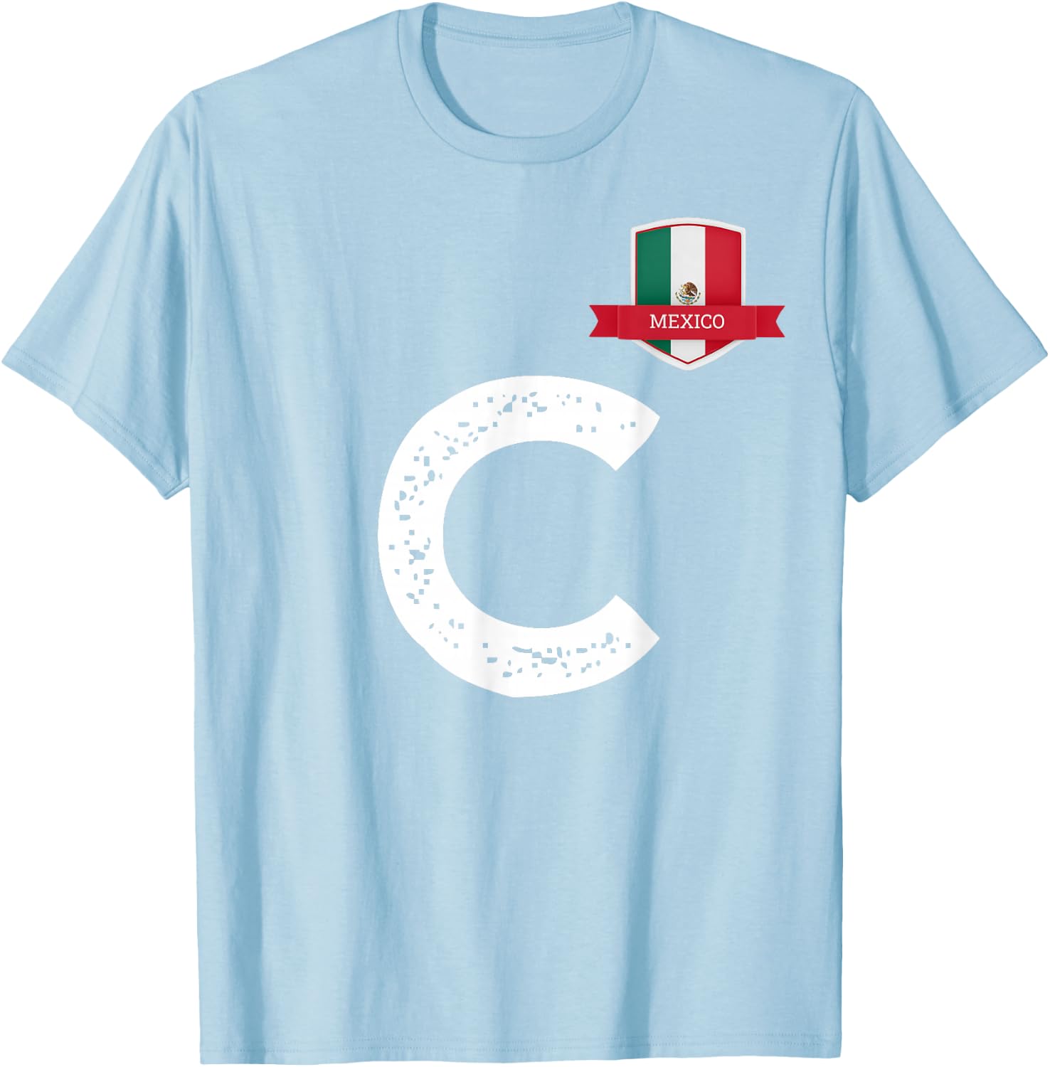 Mexico Flag C Mexican Mexico T-Shirt - T-Shirt | Light Blue