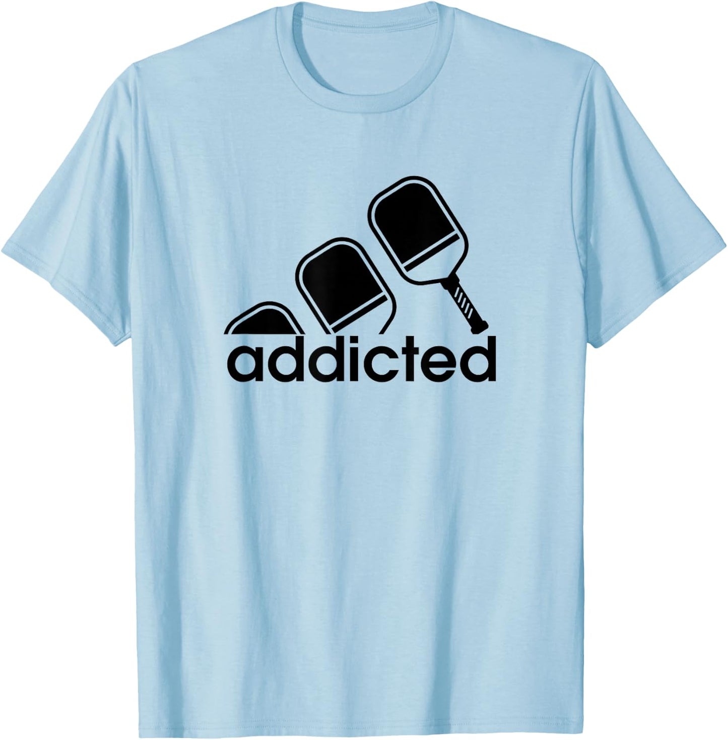 Addicted Pickleball Player T-Shirt - T-Shirt | Light Blue