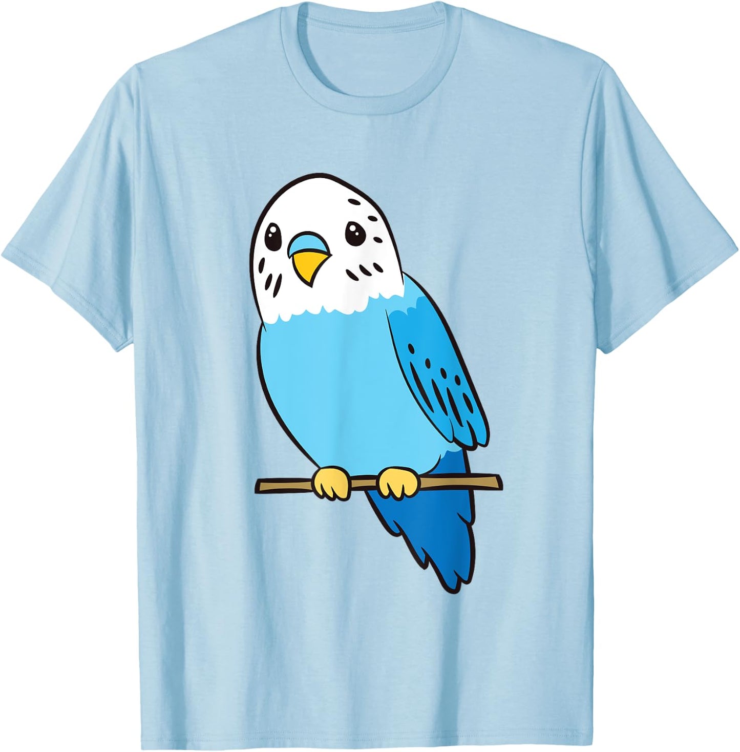Cute Parakeet Bird Parakeet Cute Parakeet Blue T-Shirt - T-Shirt | Light Blue