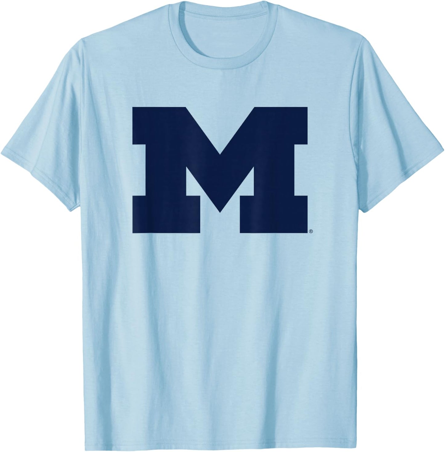University of Michigan Wolverines U of M Primary Logo T-Shirt - T-Shirt | Light Blue