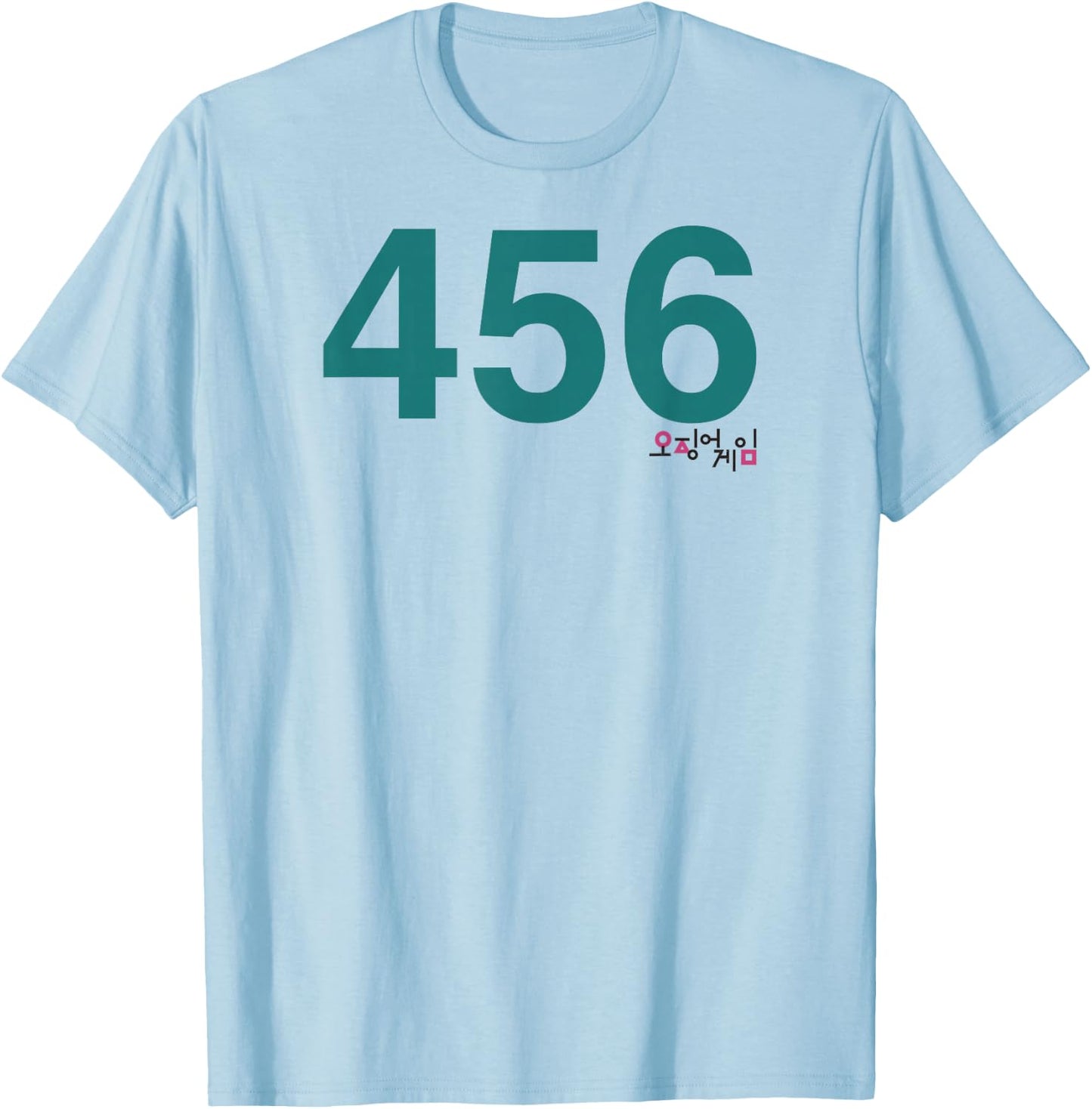 Squid Game Player 456 Costume T-Shirt - T-Shirt | Light Blue