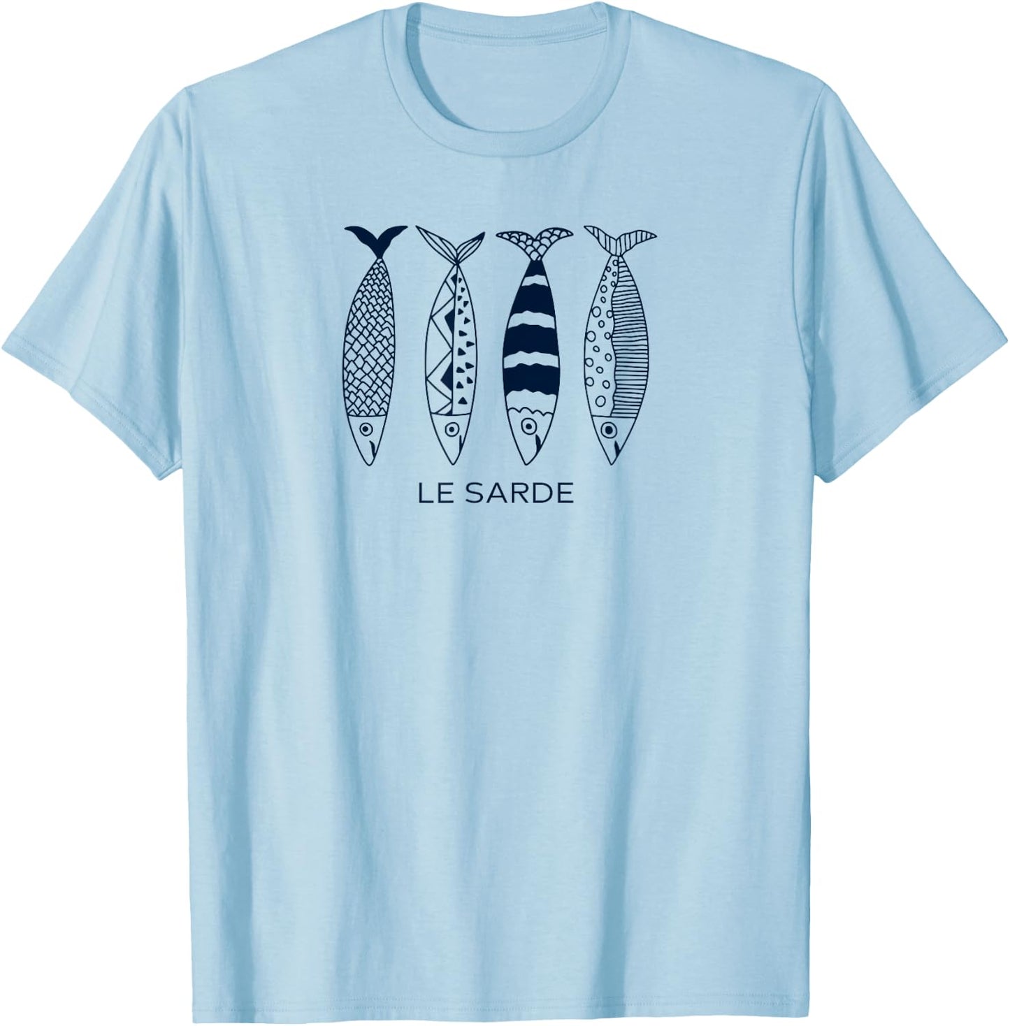 La Dolce Vita Shirt Sardine Tinned Fish Clean Girl T-Shirt - T-Shirt | Light Blue
